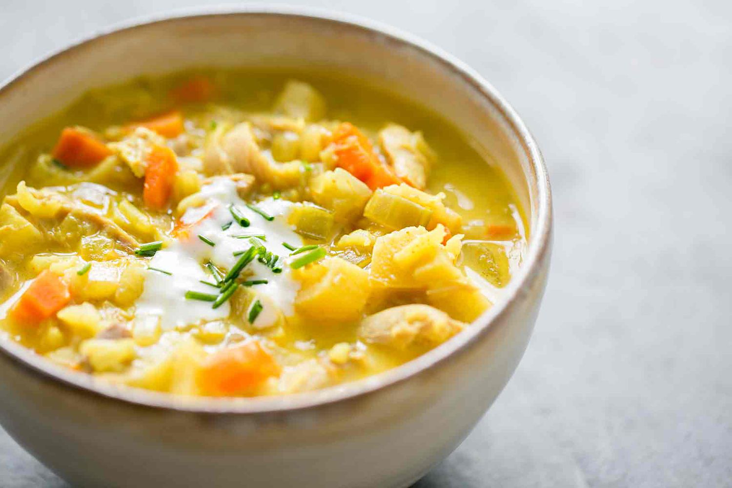 Curried Turkey Soup with Leftover Turkey