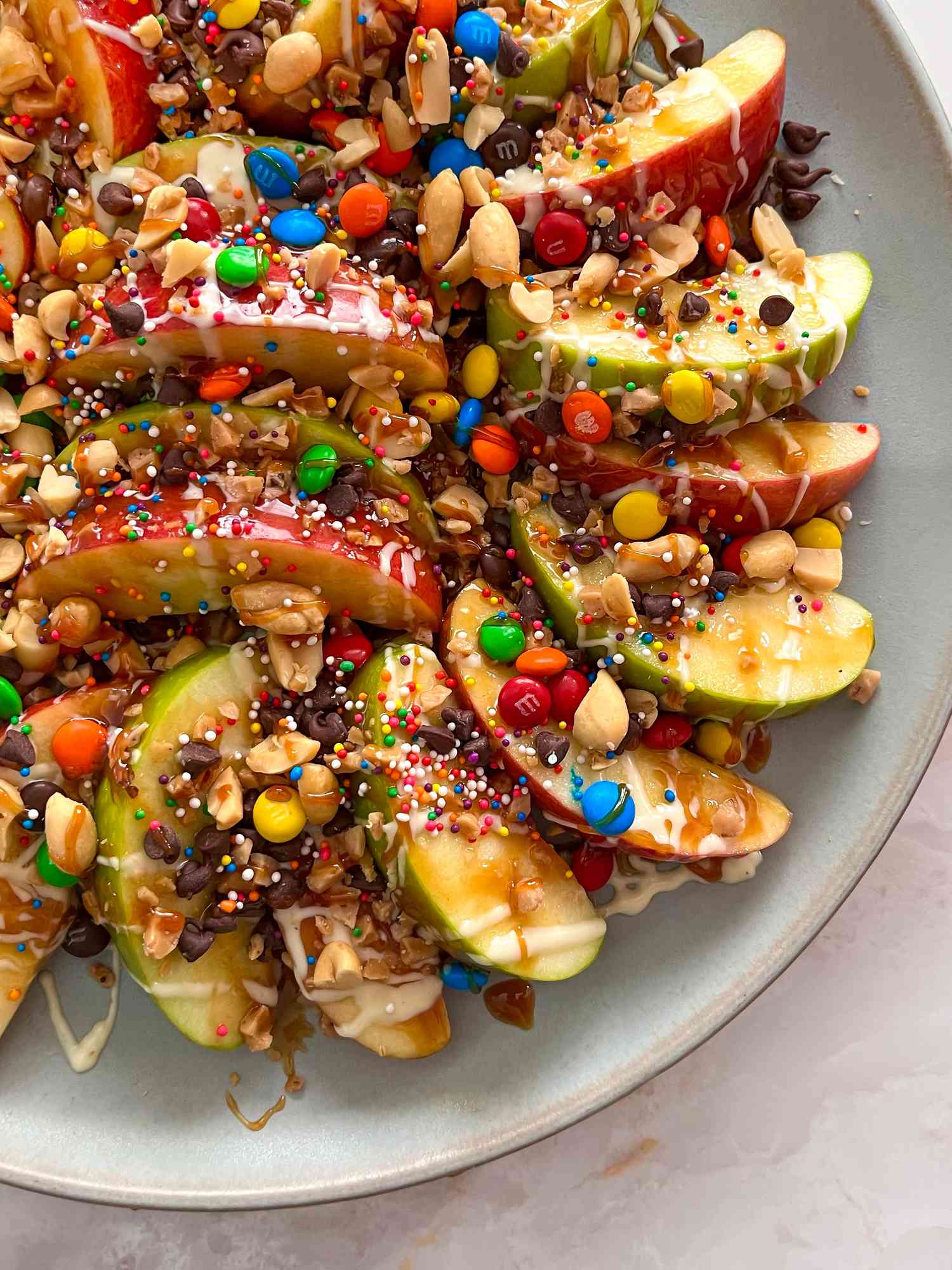 caramel apple nachos