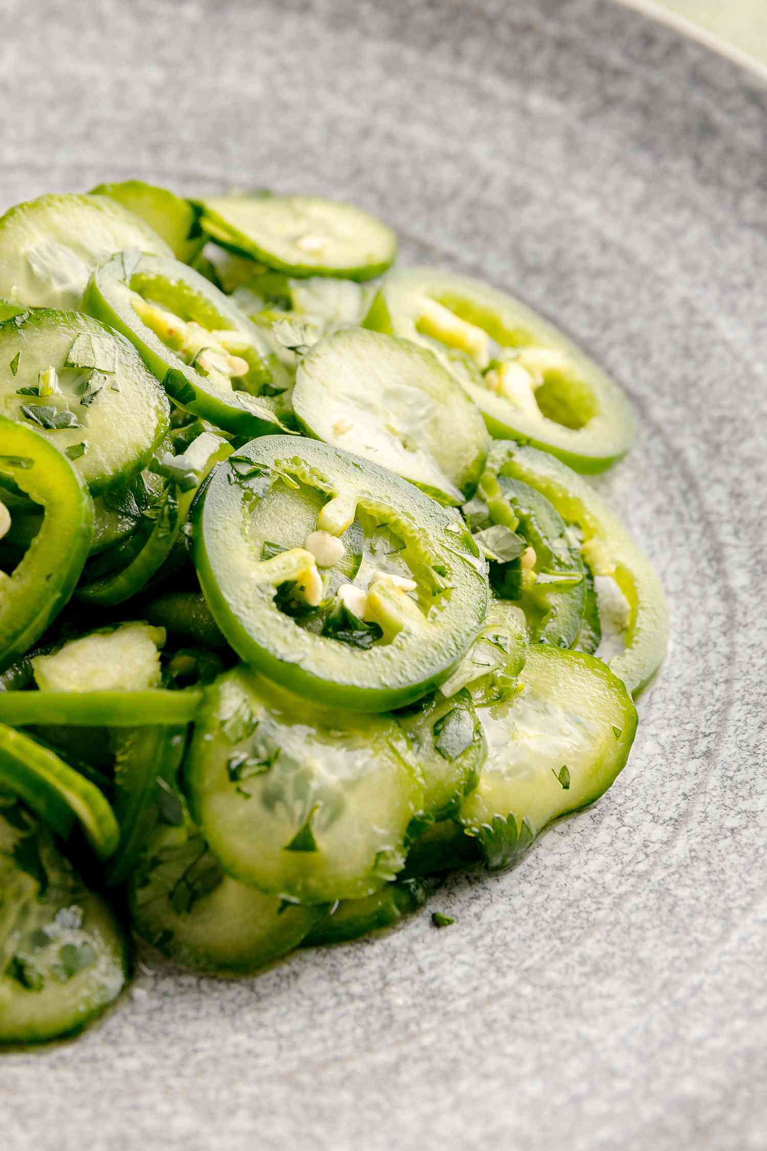 Spicy Cucumber and Jalapeño Salad