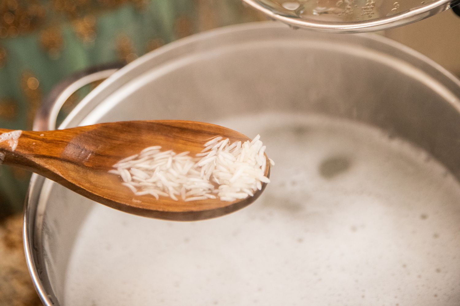 Basmati rice for Kabuli Palao (Afghan Lamb Shanks with Rice, Carrots, and Raisins)