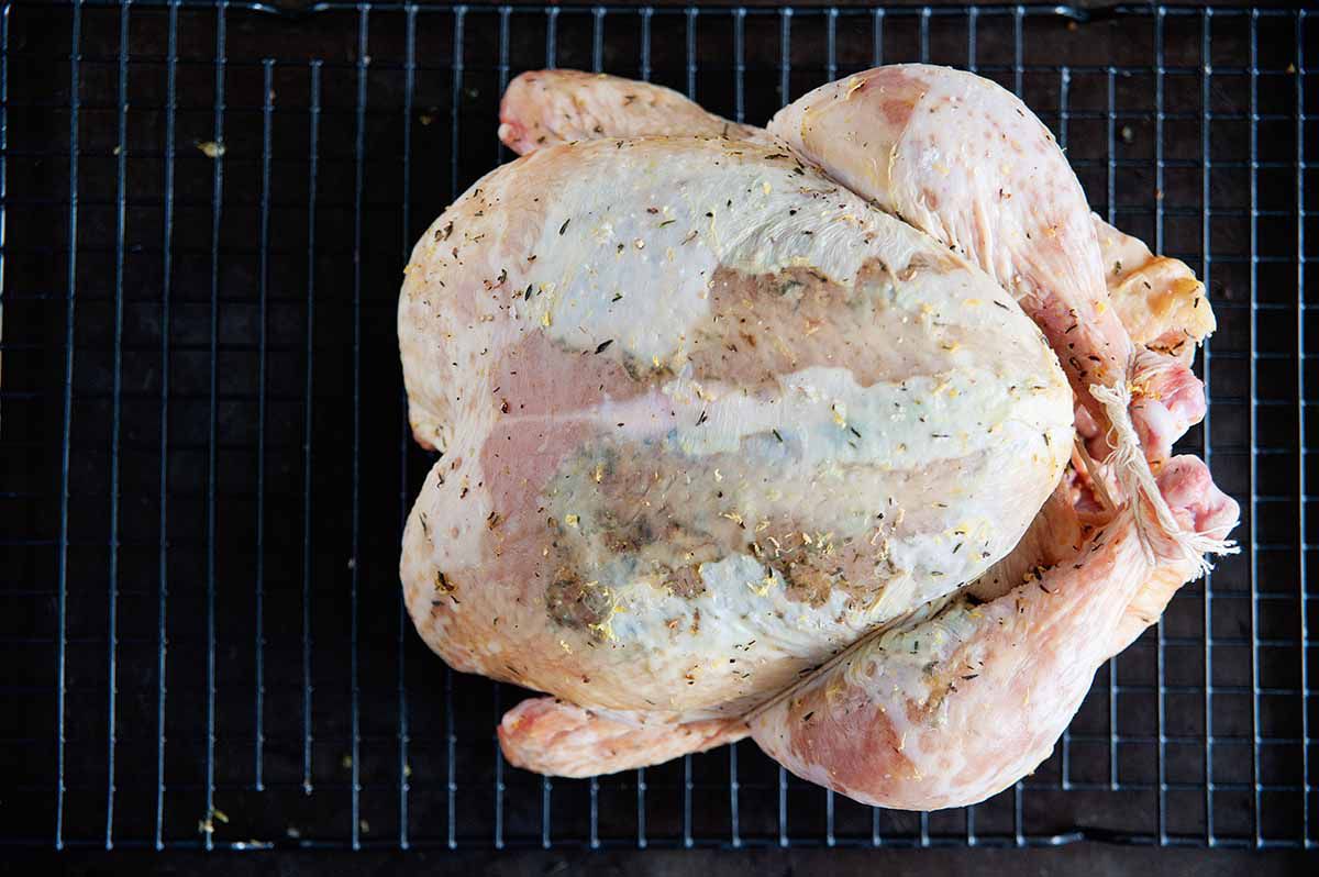 How to Roast a Whole Chicken - whole chicken dried