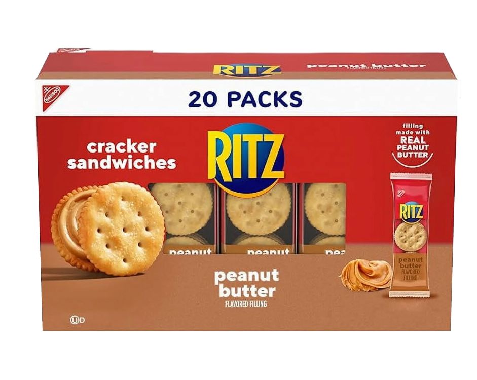 Ritz cracker sandwiches peanut butter 20pack box