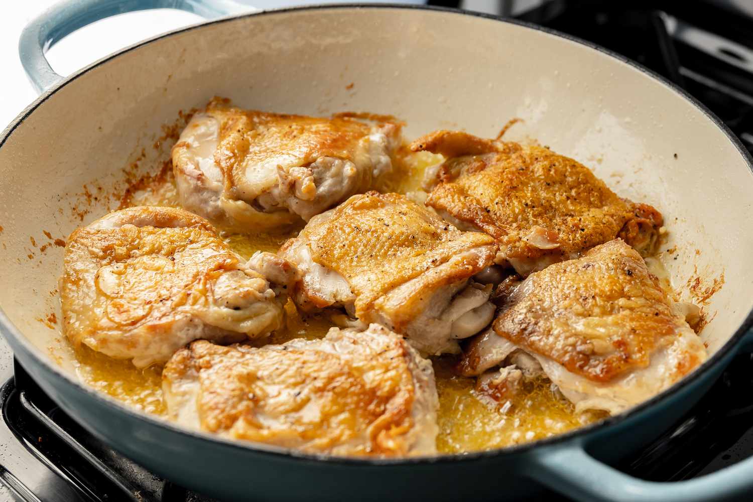 Chicken Browned in a Dutch Oven for One-Pan Spaghetti Recipe 