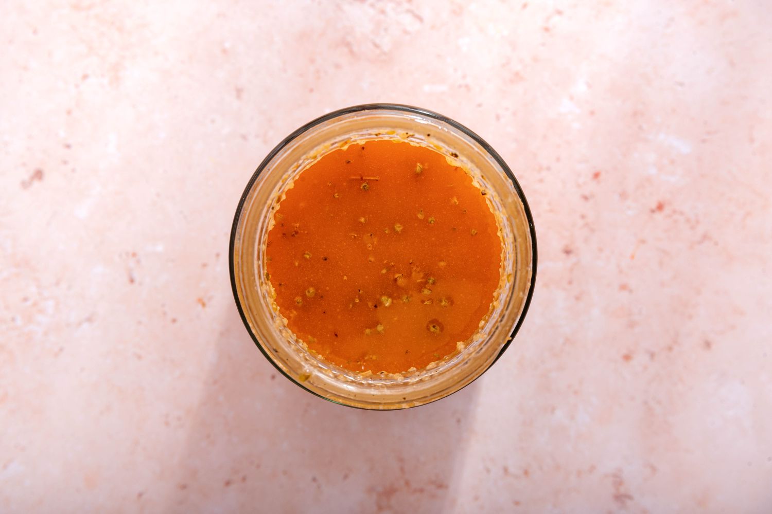 Bowl of Dressing for Pizza Salad Recipe