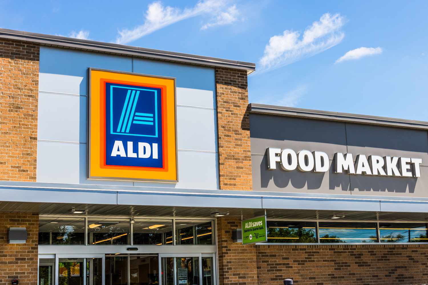 An ALDI storefront