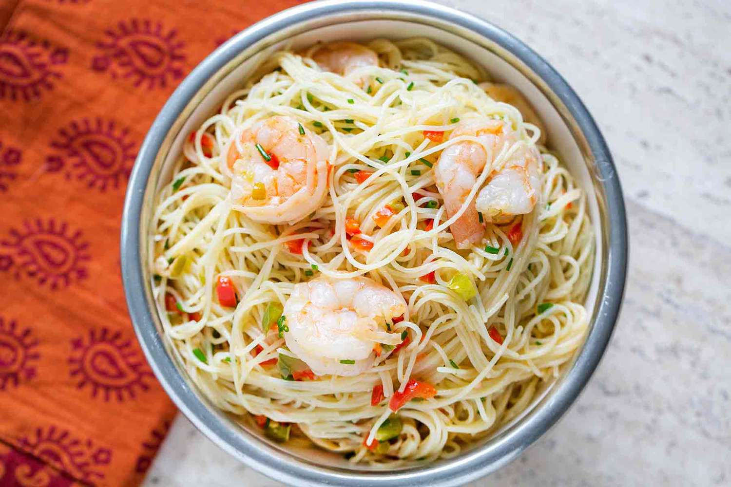 Shrimp with Angel Hair Pasta