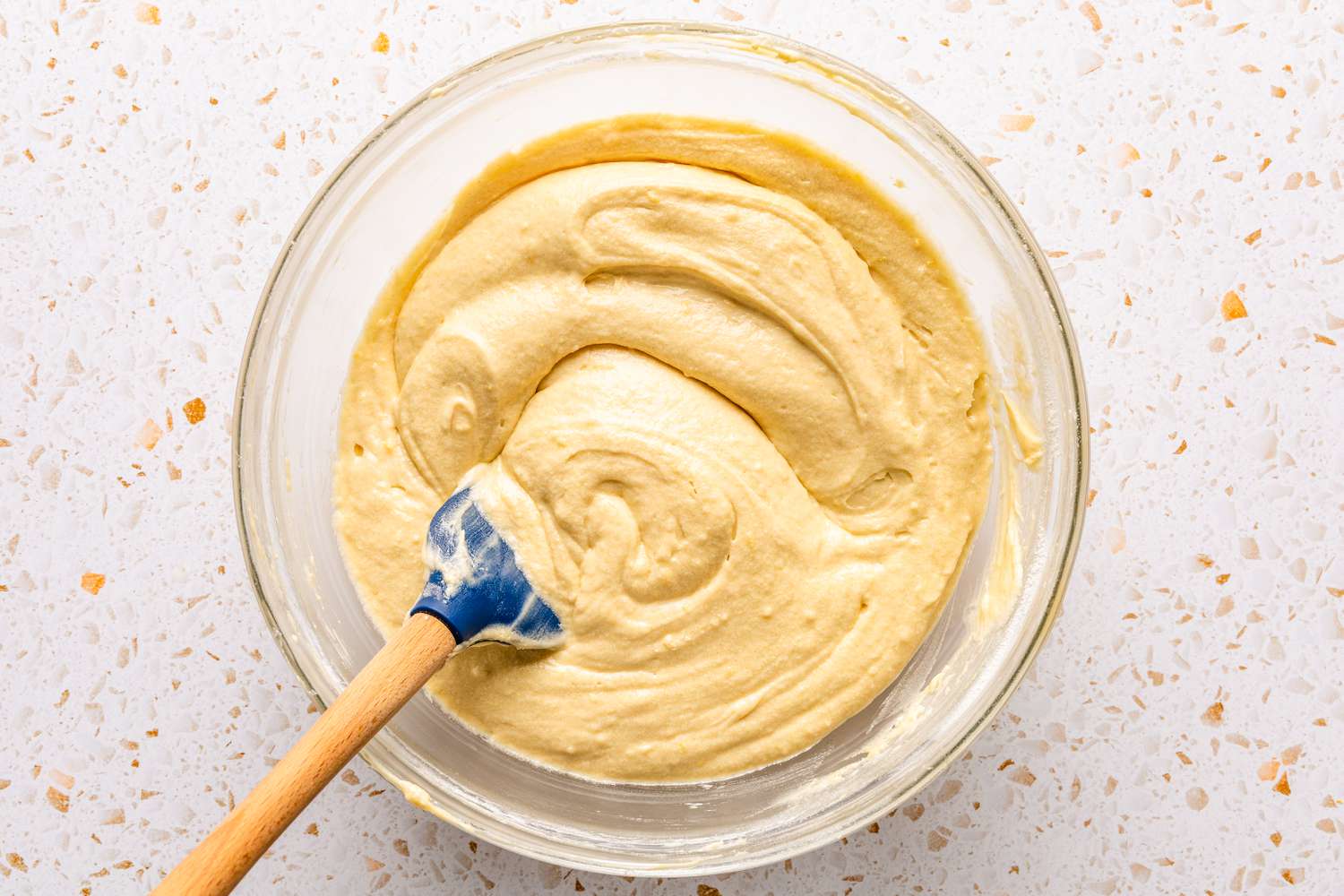 ciambellone batter in a bowl 