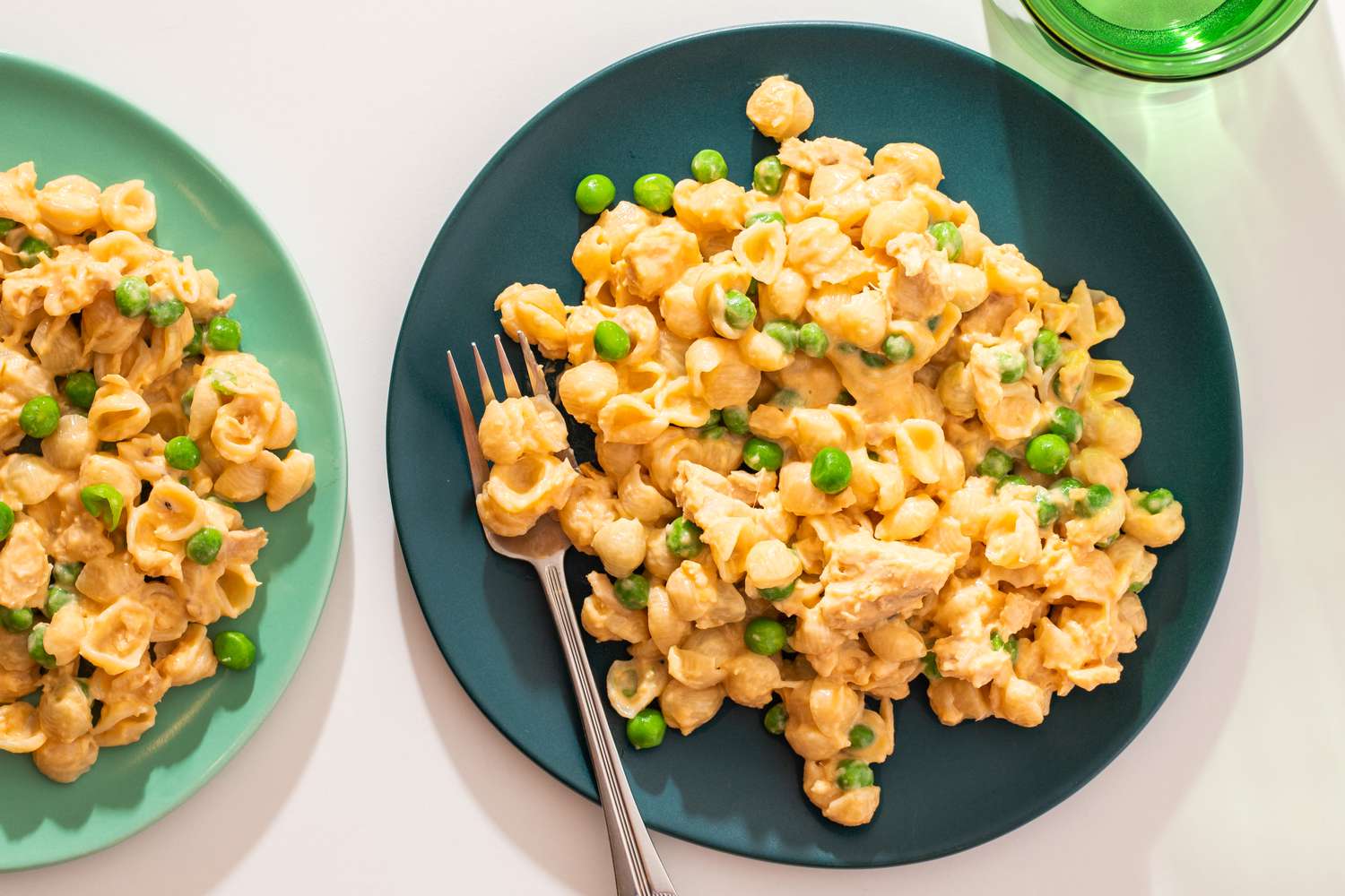 stovetop tuna noodle casserole on two plates