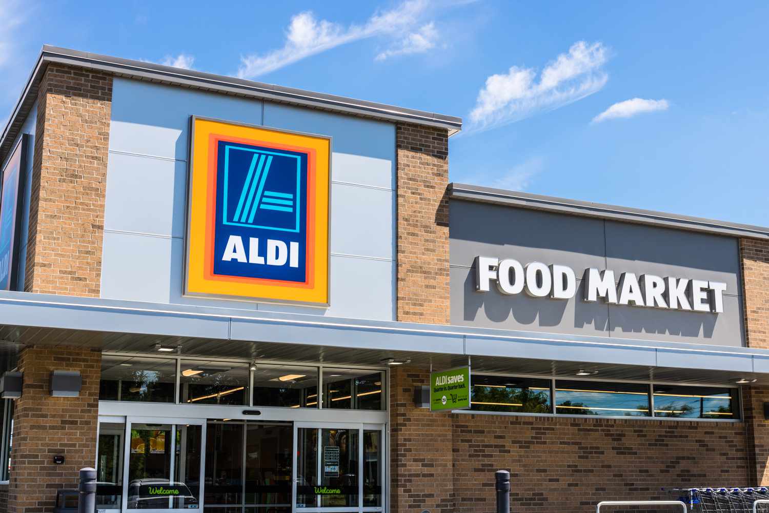 Outside view of a ALDI store