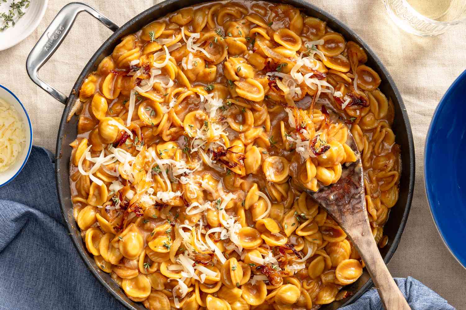 pasta in a skillet