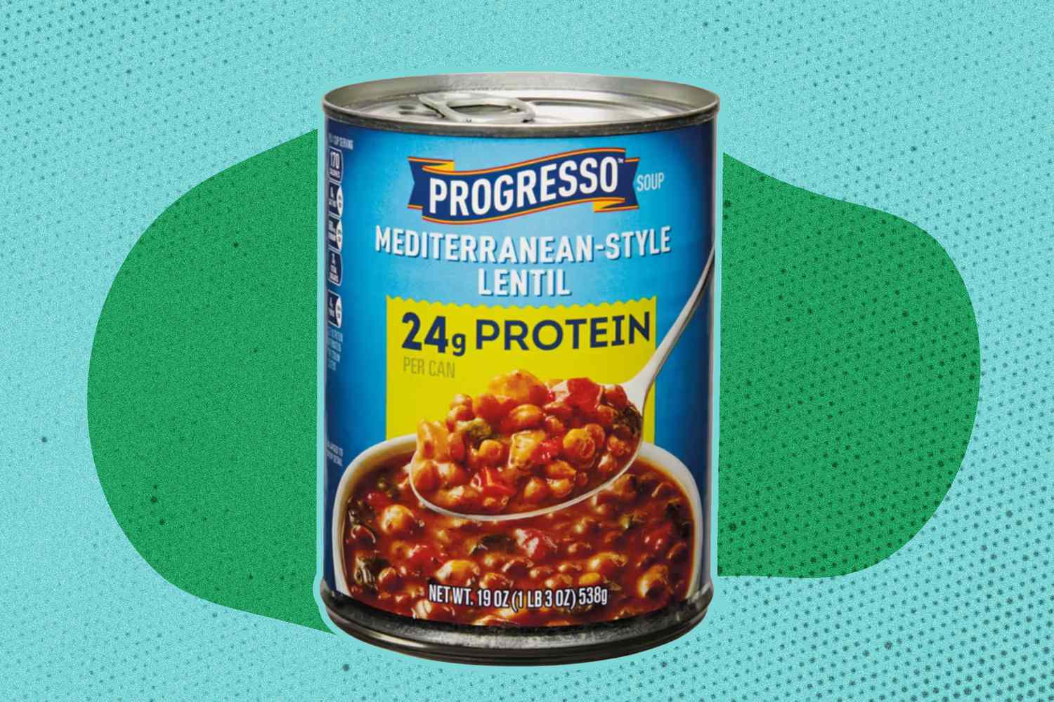 Can of Progresso Mediterranean-Style Lentil, 24g Protein
