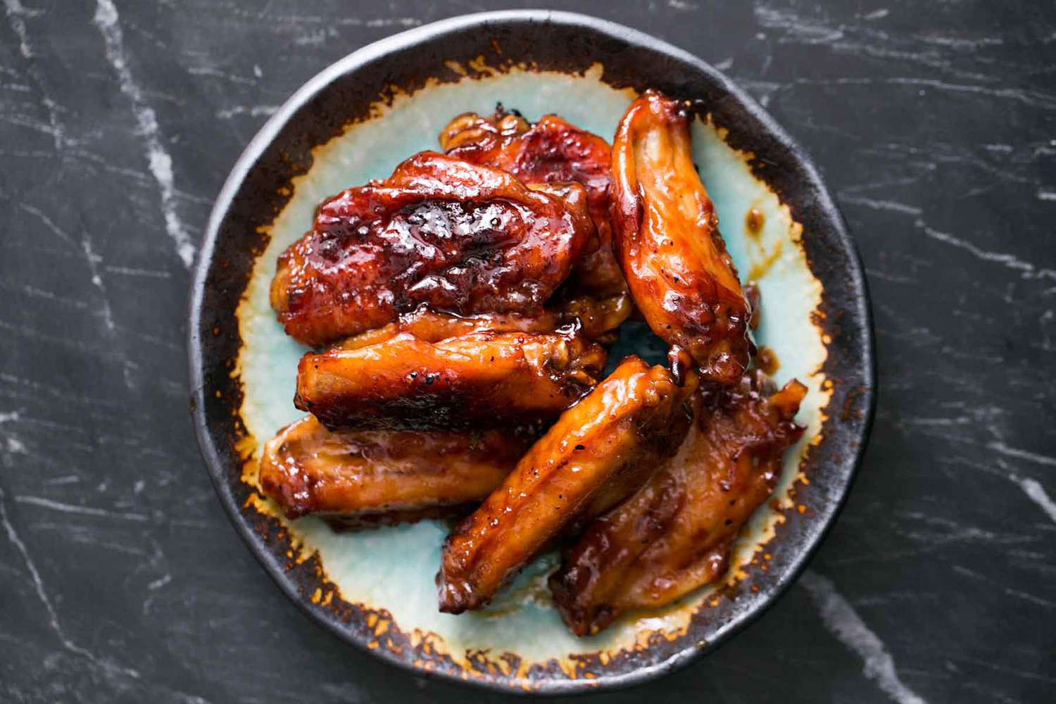 maple bourbon glazed wings