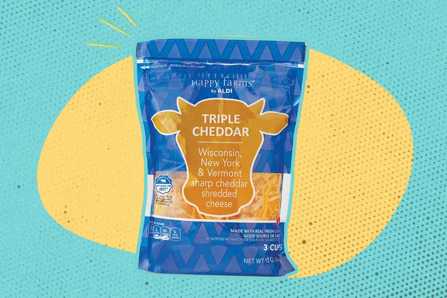 Happy Farms Shredded Triple Cheddar 