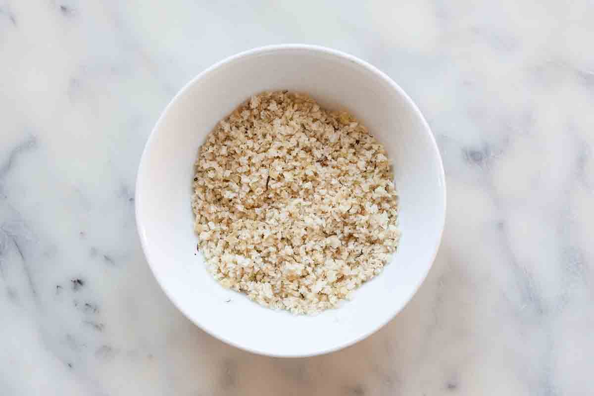 Stuffed Squash with Delicata make the breadcrumb topping
