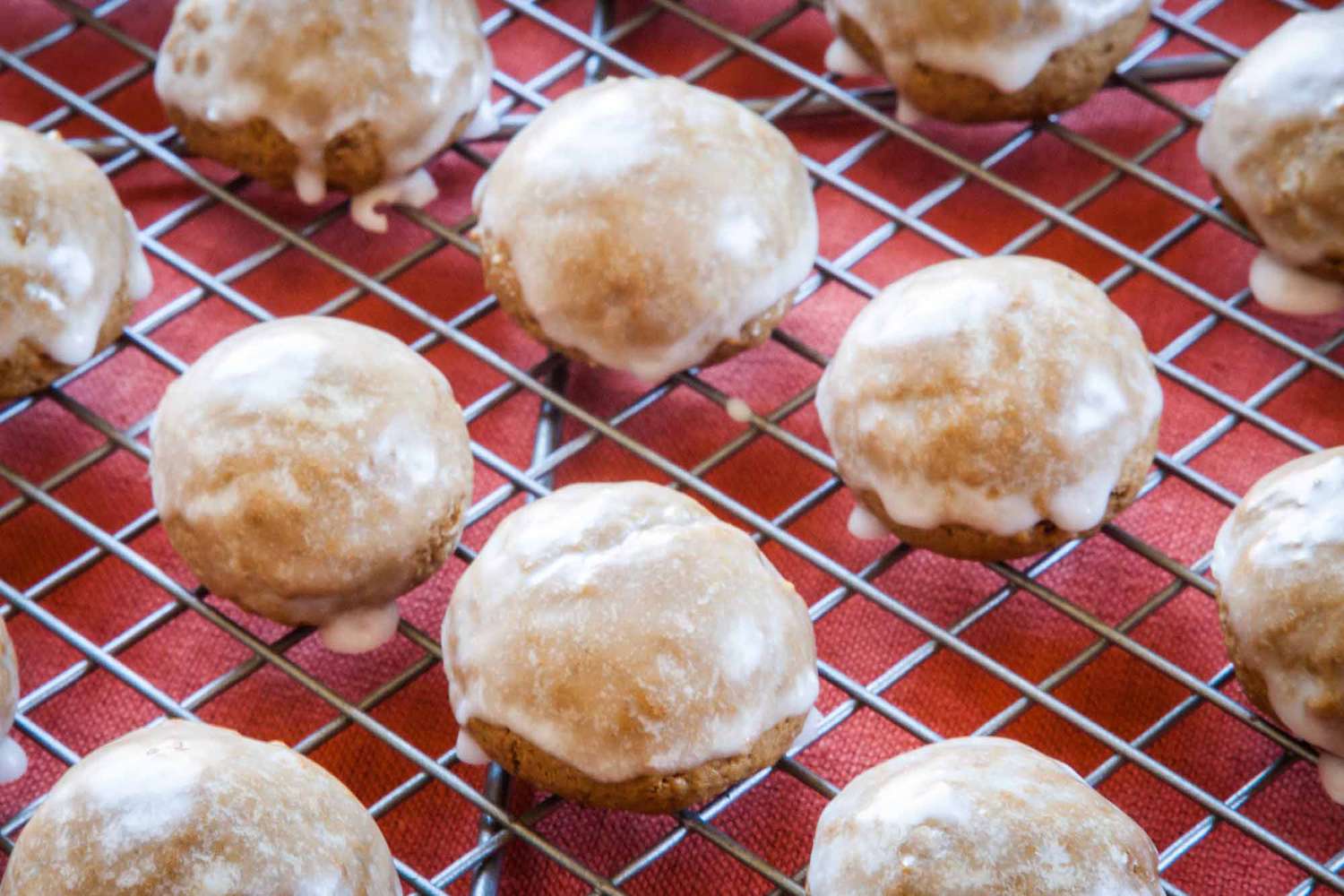 glazed Pfeffernüsse Spice Cookies