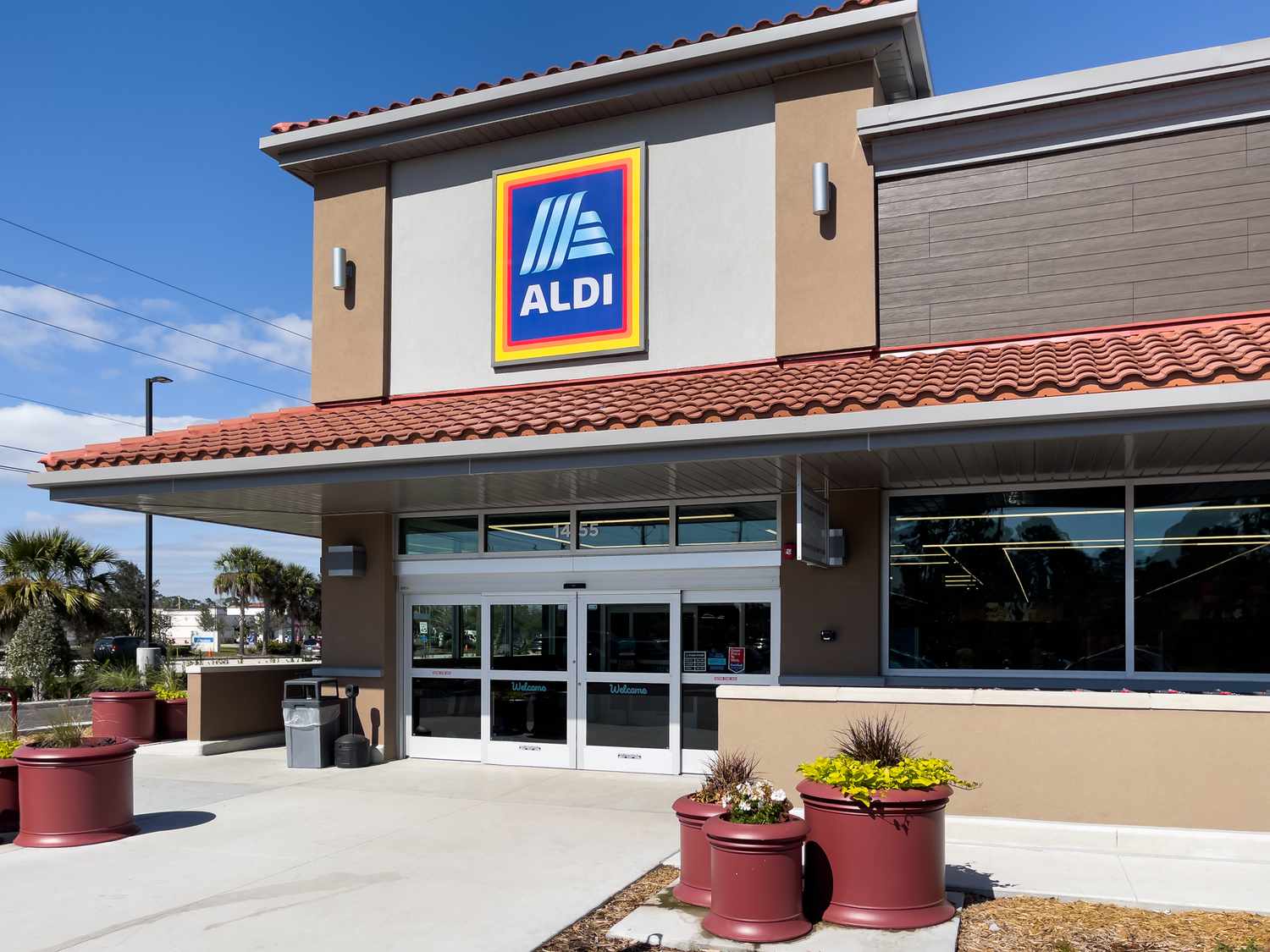 Outside view of an ALDI store