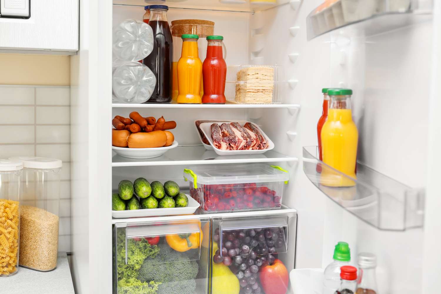 Inside of a fridge