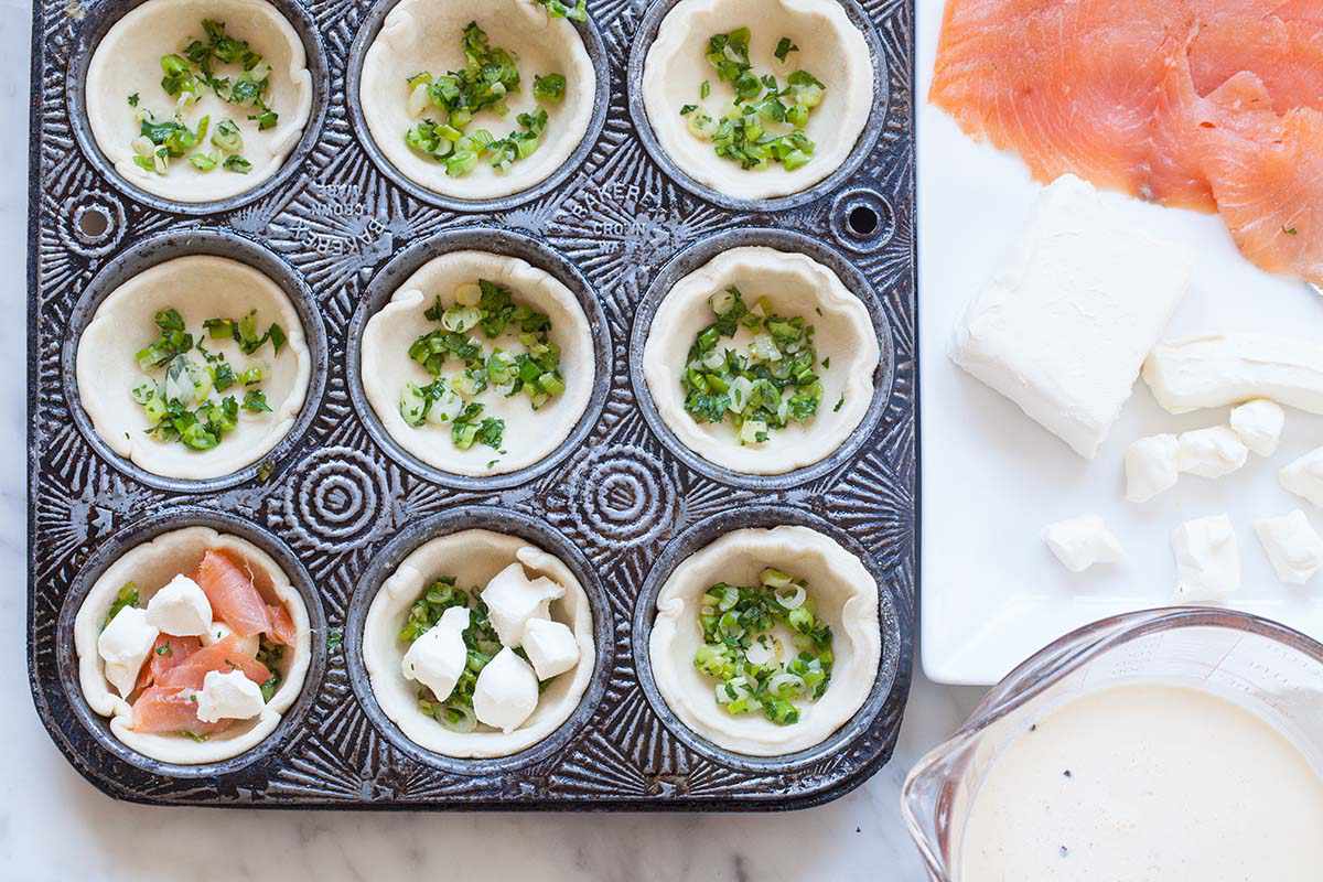 Mini Salmon Quiches