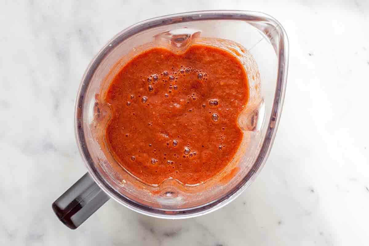 Vegetarian Stacked Enchiladas Blend the Sauce