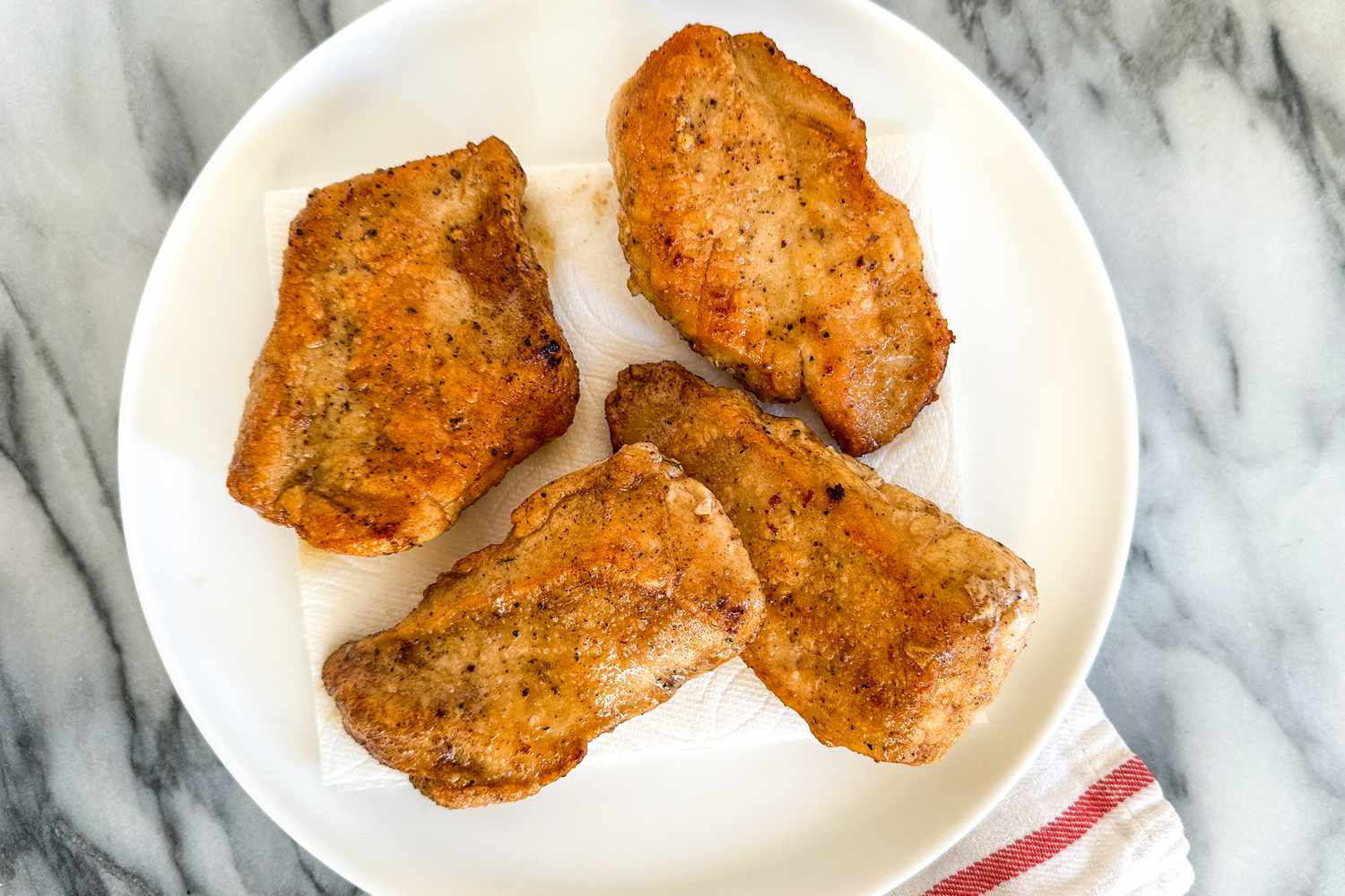 lemon chicken (no sauce) on a plate