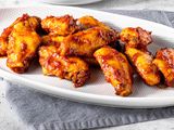 Platter of Microwave BBQ Chicken Wings 