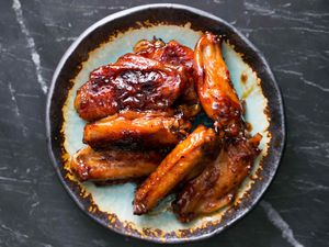 Bourbon Maple Glazed Chicken Wings