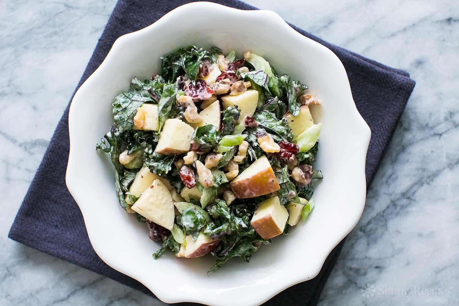 Kale Waldorf salad