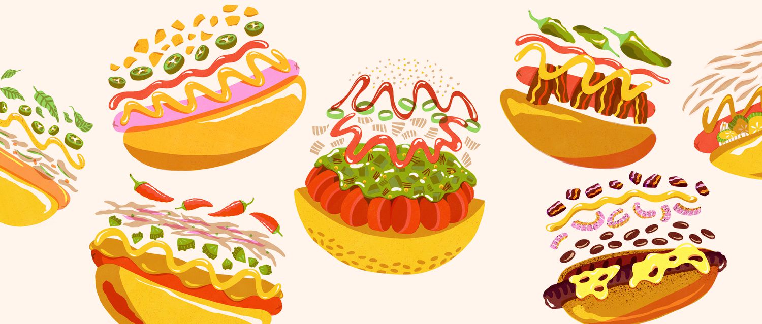 Hot dog toppings