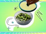 Anyday microwave bowl with edamame