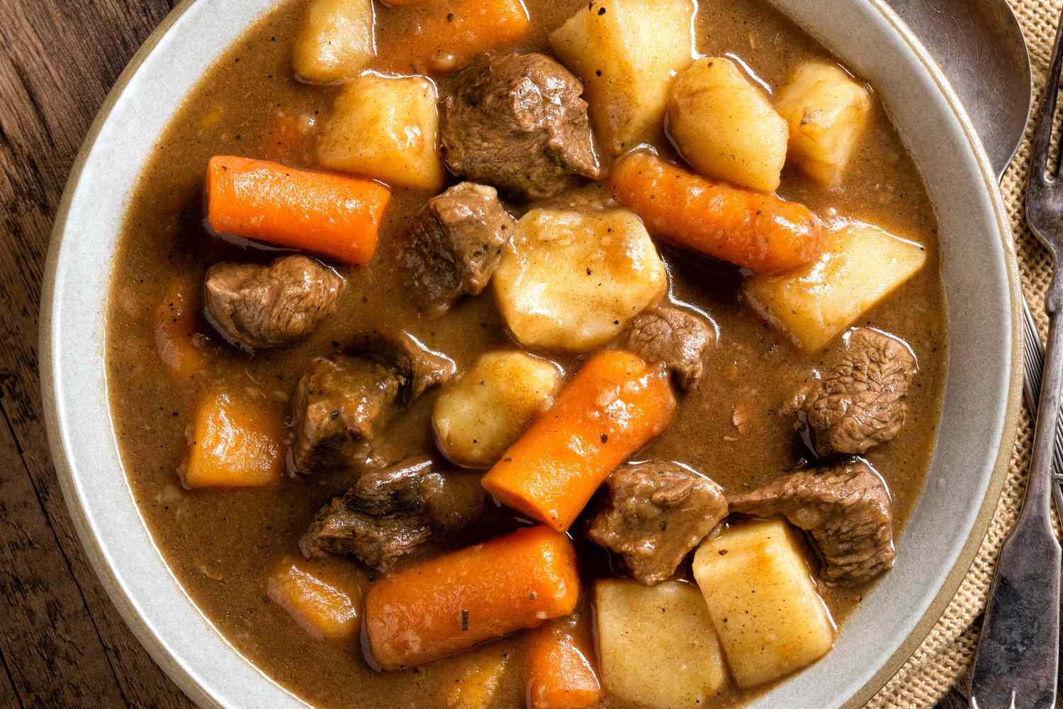 Bowl of beef stew