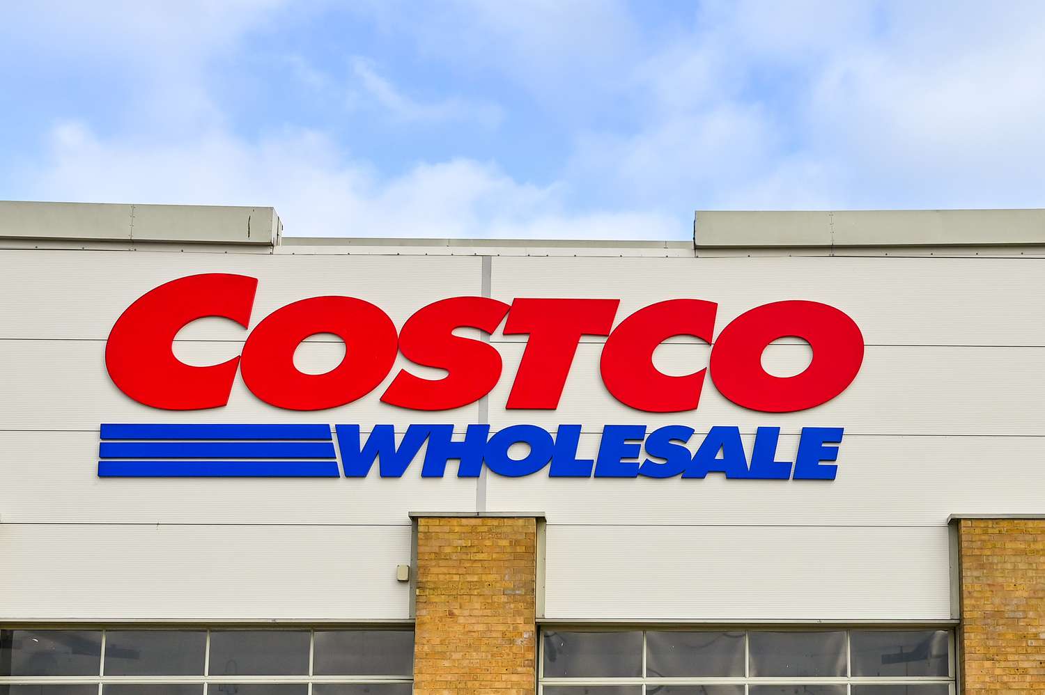 Outside view of a Costco storefront