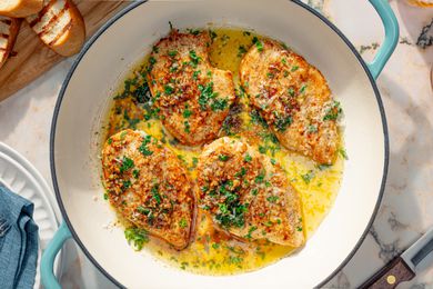 Garlic Knot Chicken Breasts on a plate