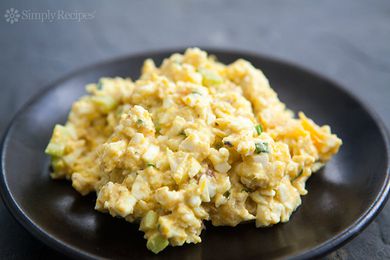 Curried Egg Salad with Mango Chutney