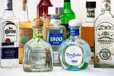 various bottles of tequila