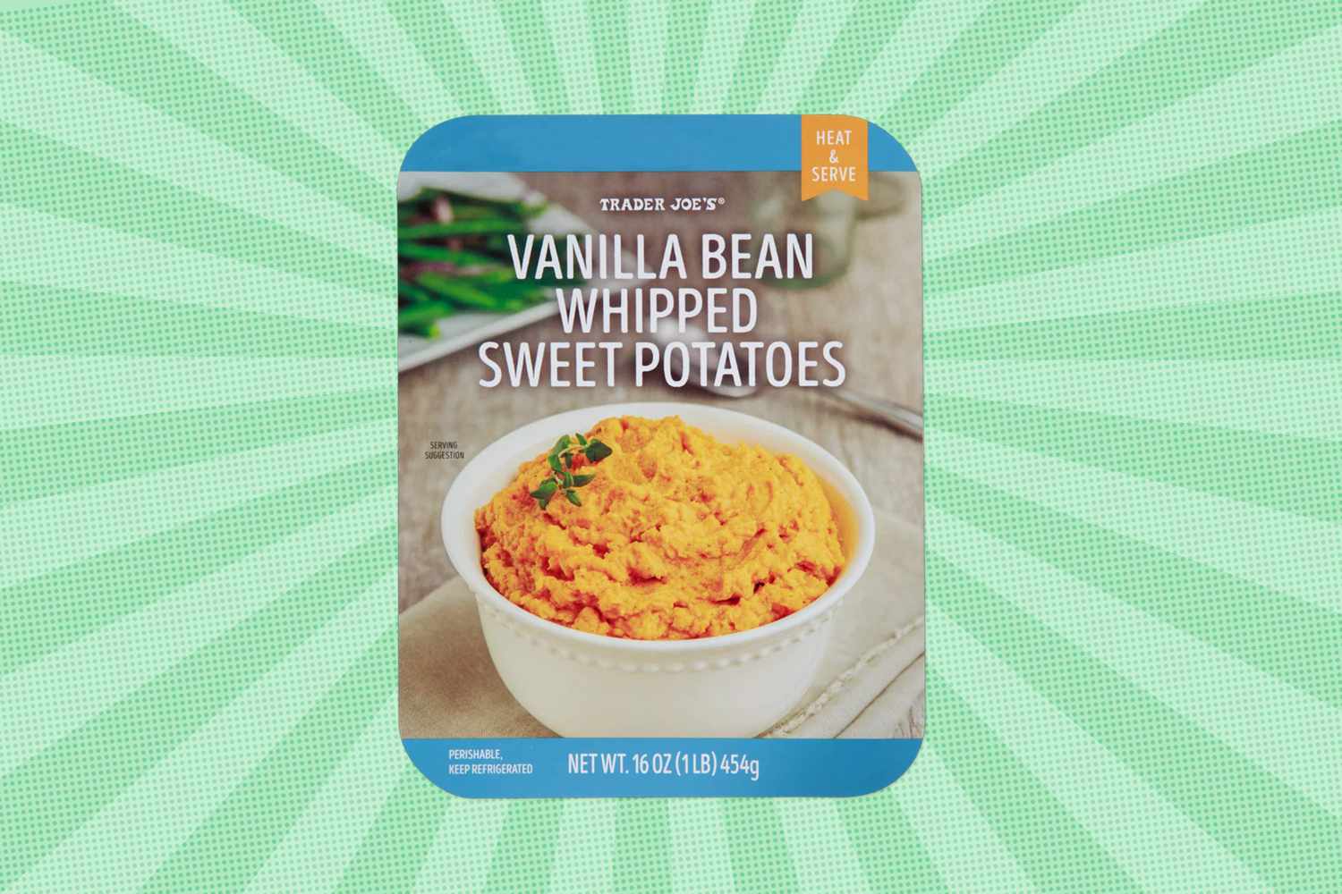 Trader Joe's Vanilla Bean Whipped Sweet Potatoes packaging