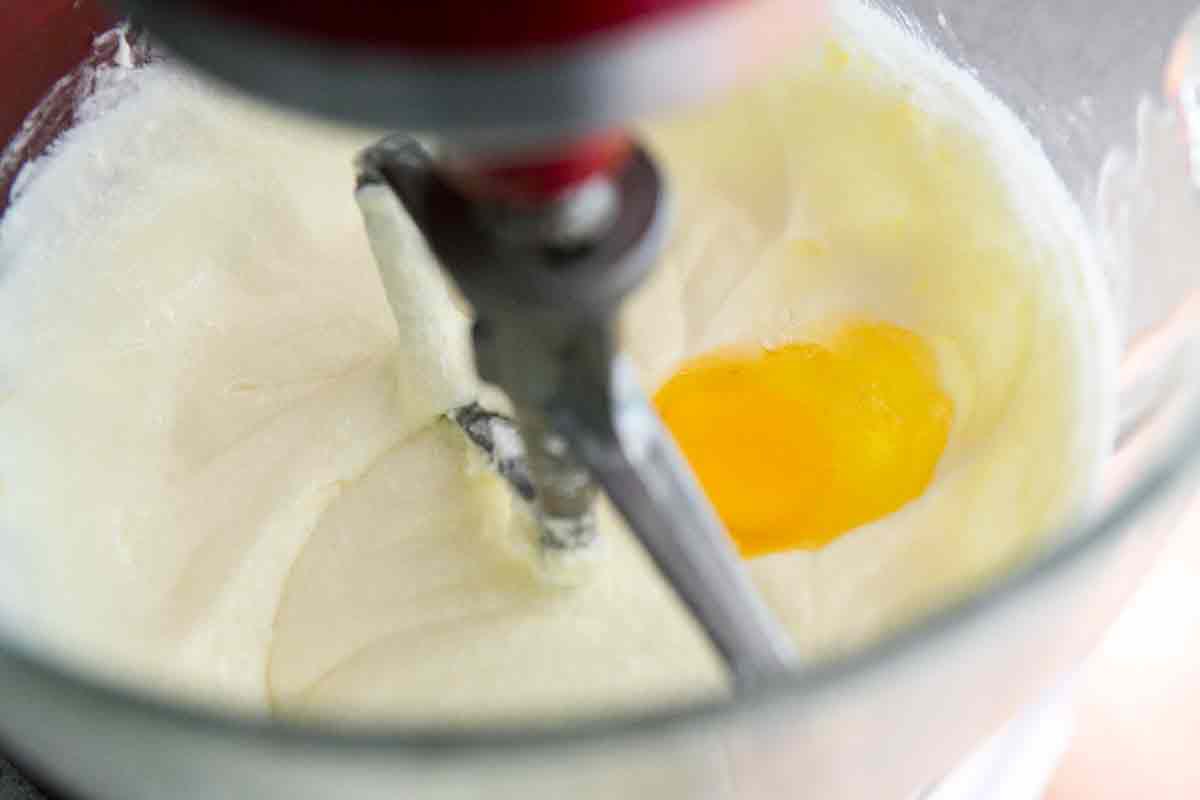 add eggs one at a time to poundcake batter