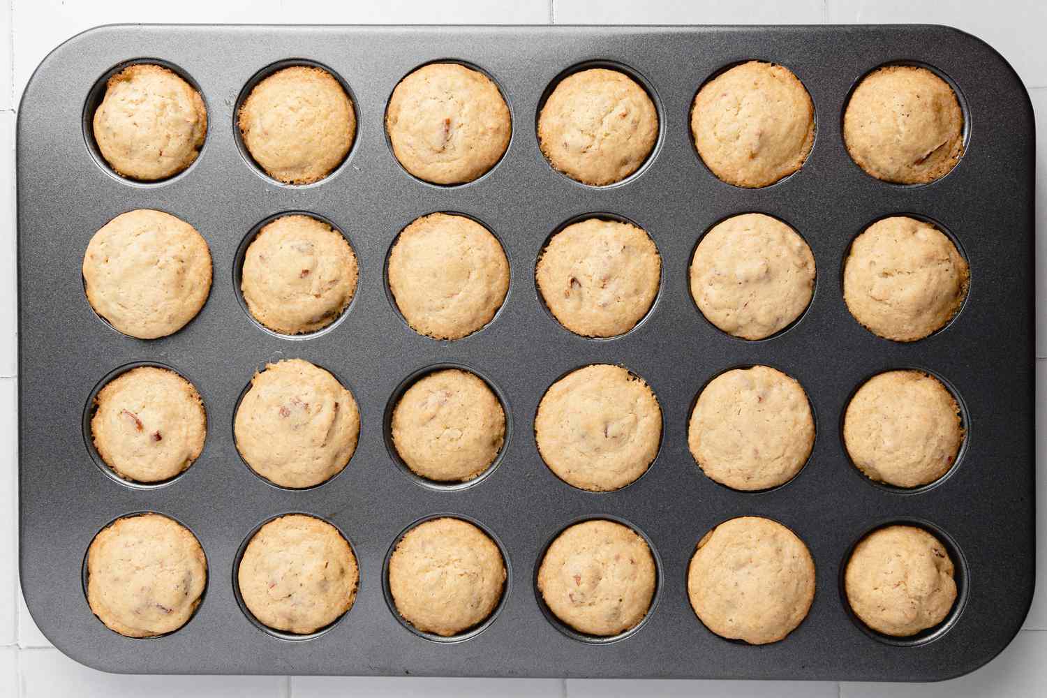 Tray of Turtle Cookie Cups Lightly Cooked 
