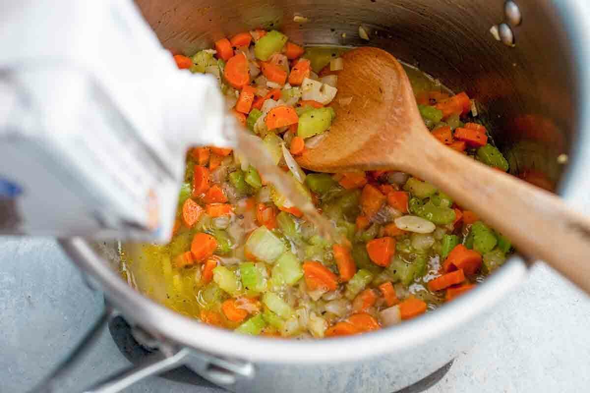 Vegetables for Chicken Noodle Soup