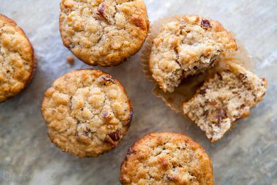 Oatmeal Muffins Raisins Dates Walnuts