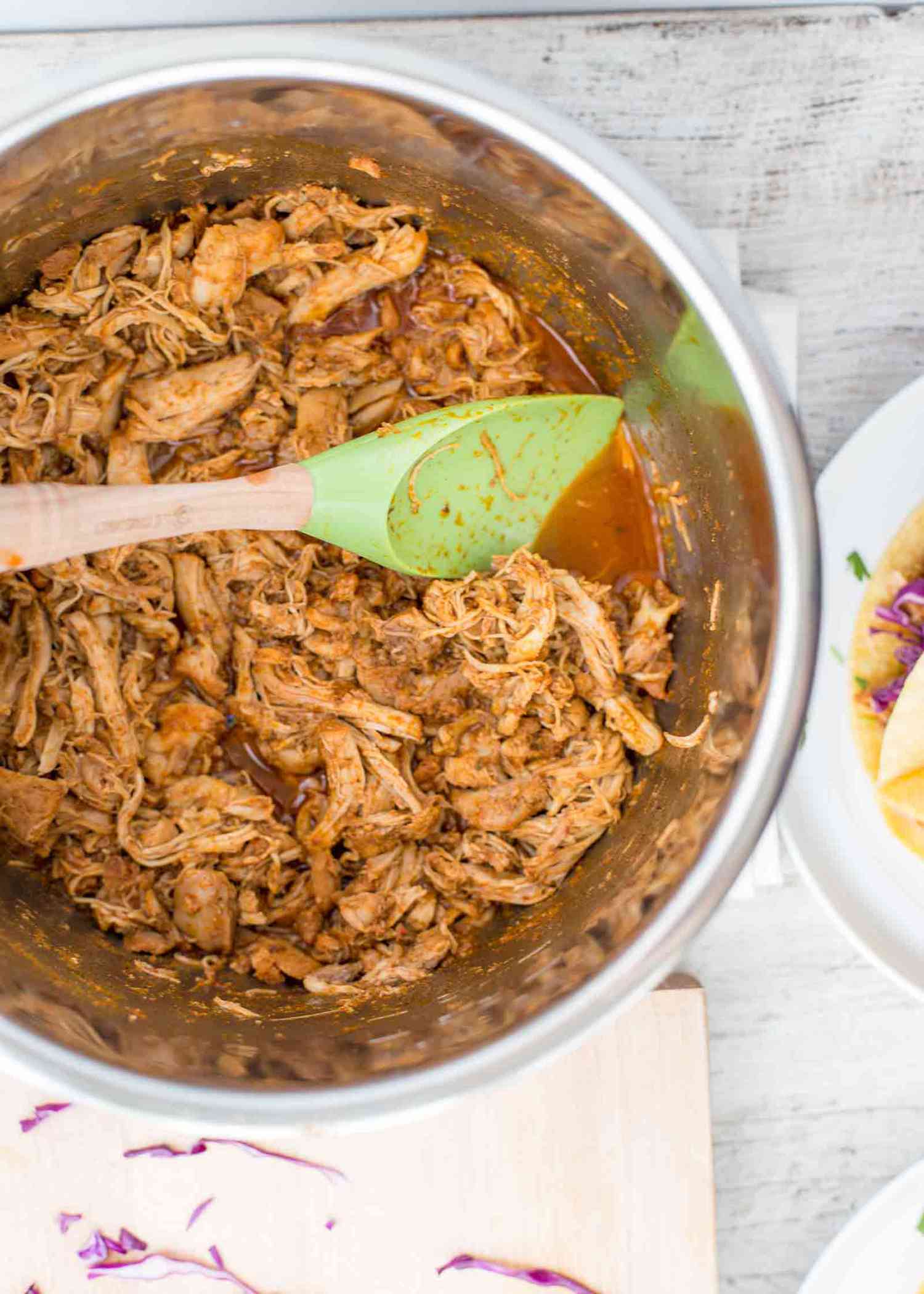 How to Make Chicken Taco Meat in the Pressure Cooker