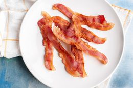 Plate of Microwave Bacon