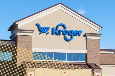 Kroger store exterior showing the logo and store design