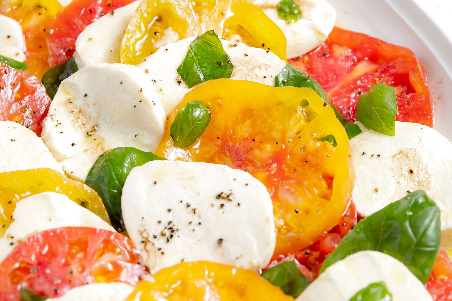 Caprese Salad With Tomatoes, Basil, and Mozzarella