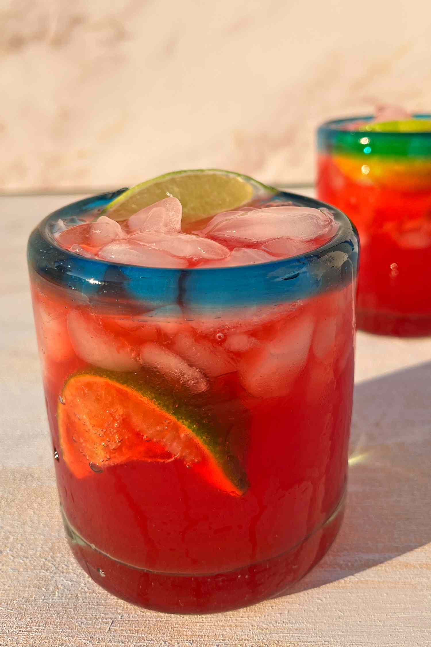 Glass of Trader Joe's Mocktail