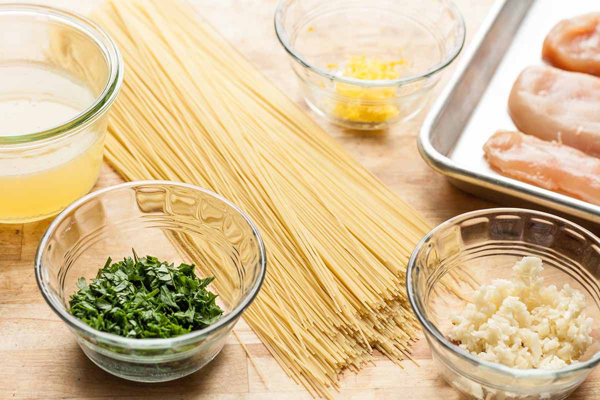 Chicken Scampi with Angel Hair Pasta