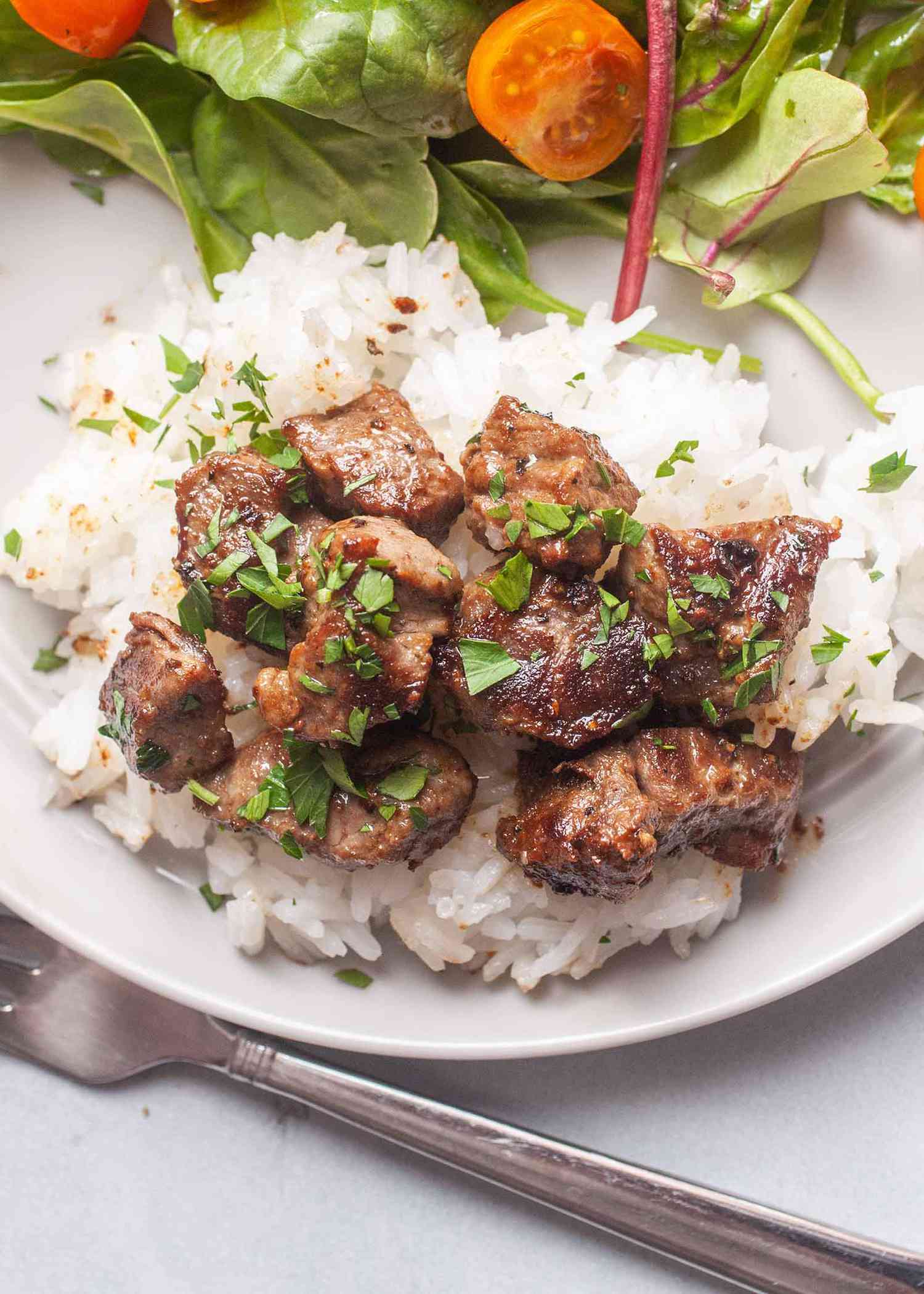 Beef Cube Recipe with Garlic