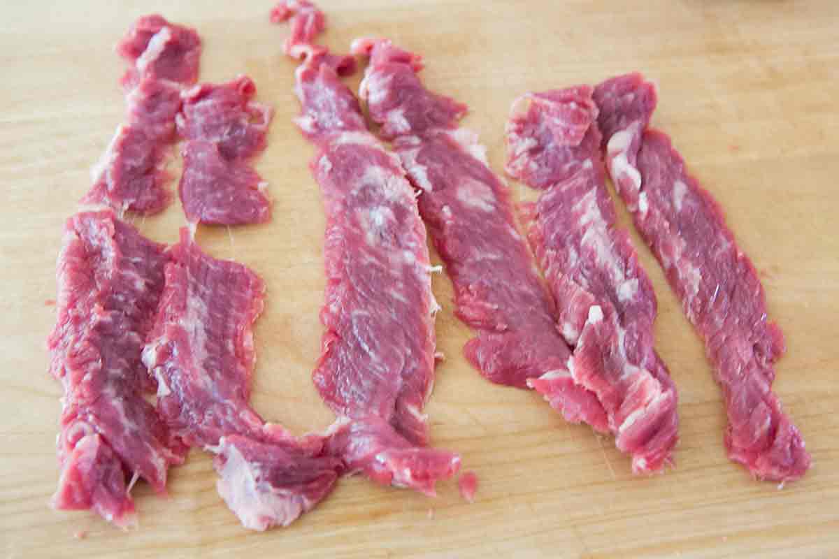 Skirt steak recipes cut into strips