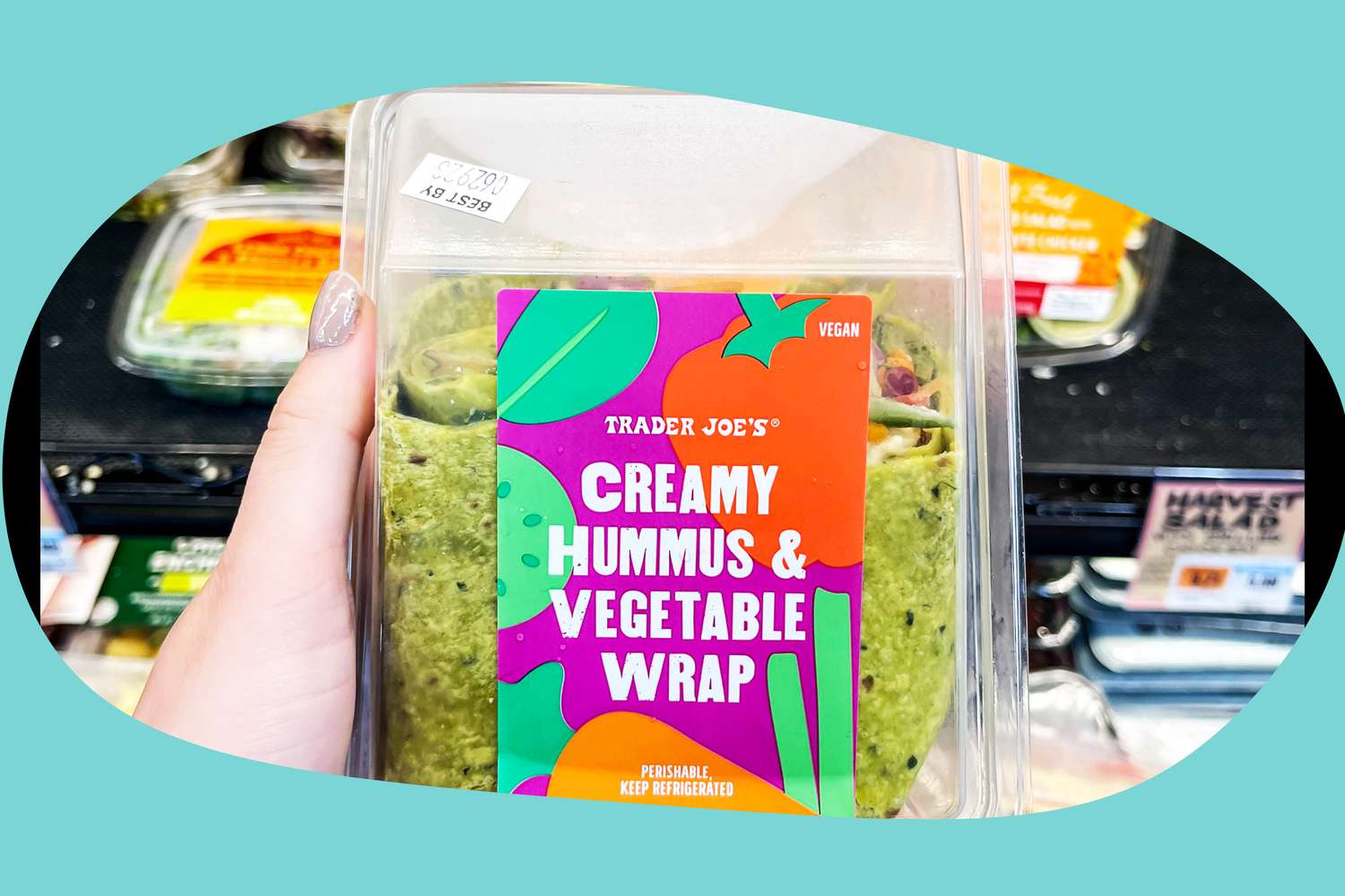 Creamy Hummus & Vegetable Wrap