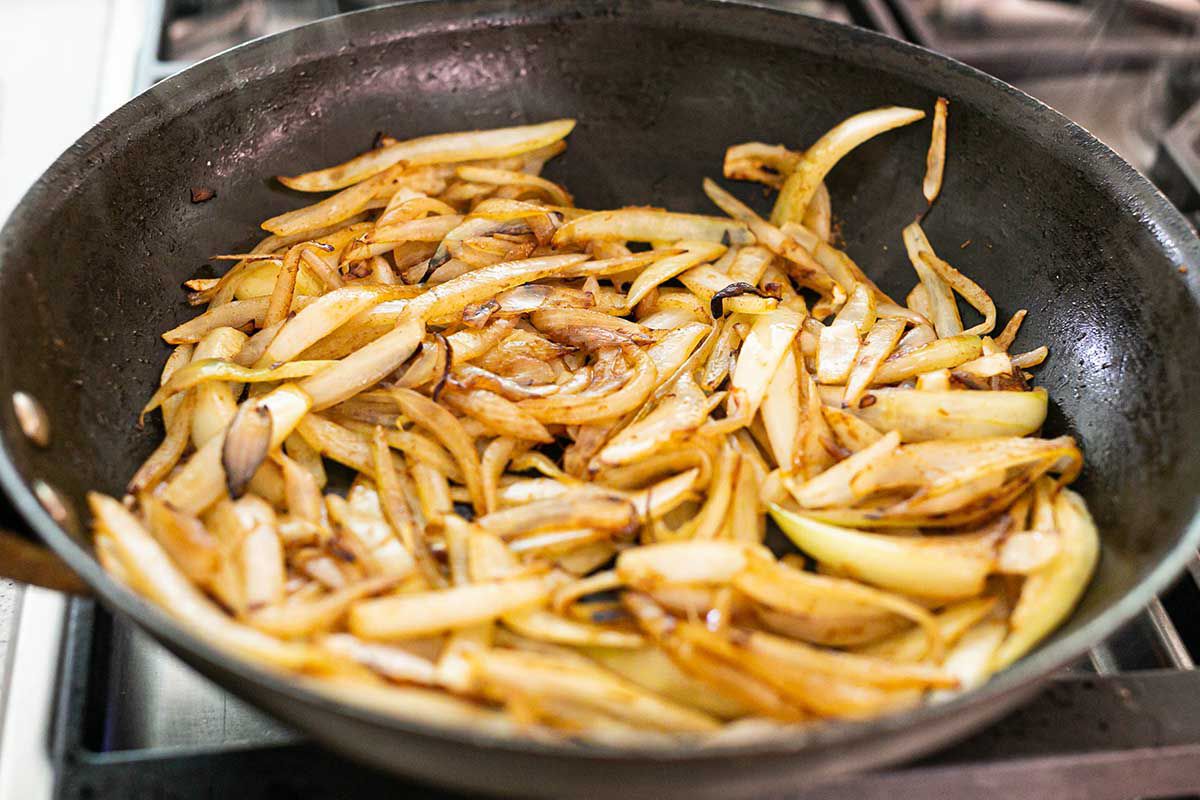 Slow Cooker Chicken and Rice Casserole cook the onions until they soften