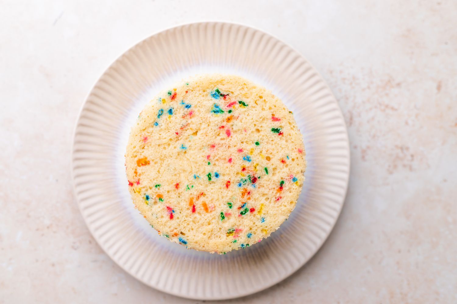 Layer of Unicorn Cake on a Plate